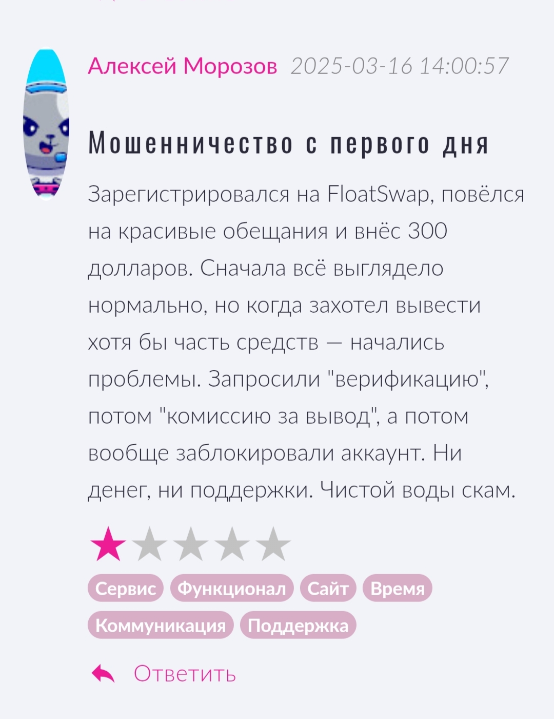 float swap отзывы float swap отзывы