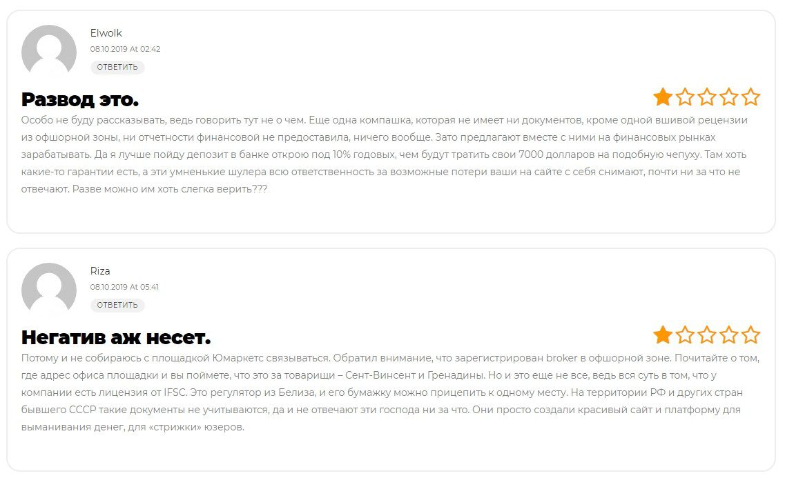 Umarkets отзывы