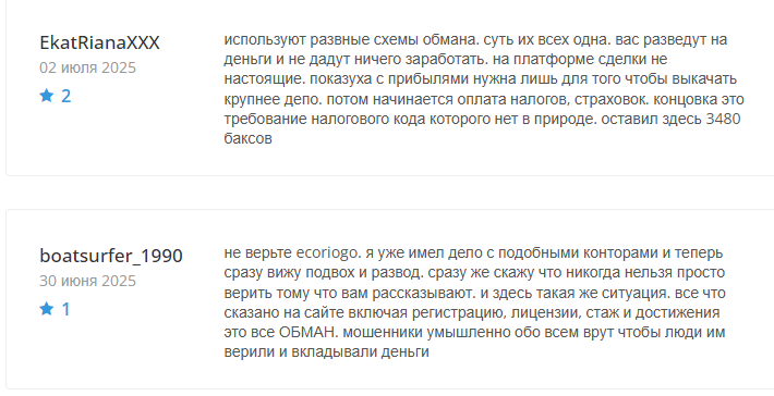 Ecoriogo мошенники Ecoriogo мошенники
