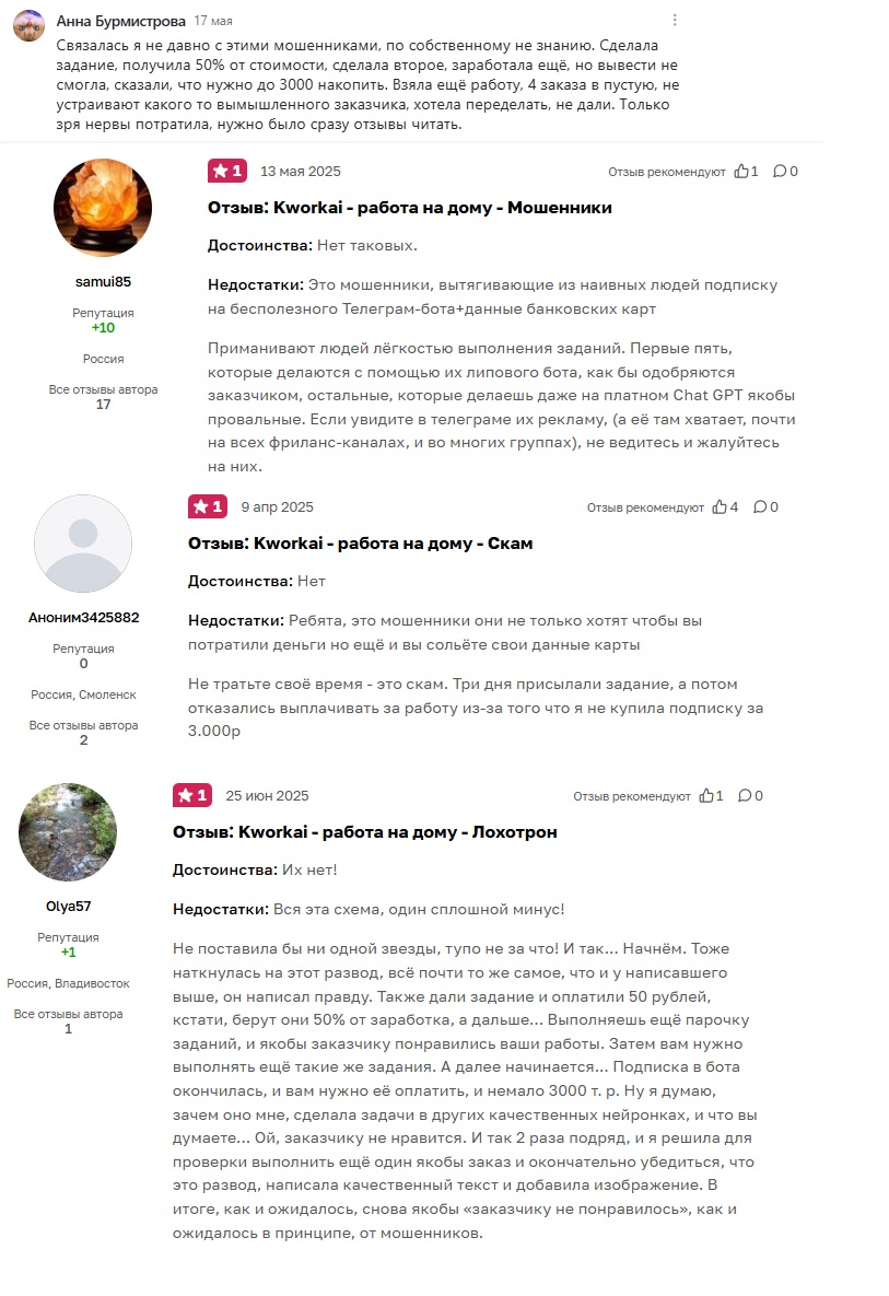 Kworkai отзывы Kworkai отзывы