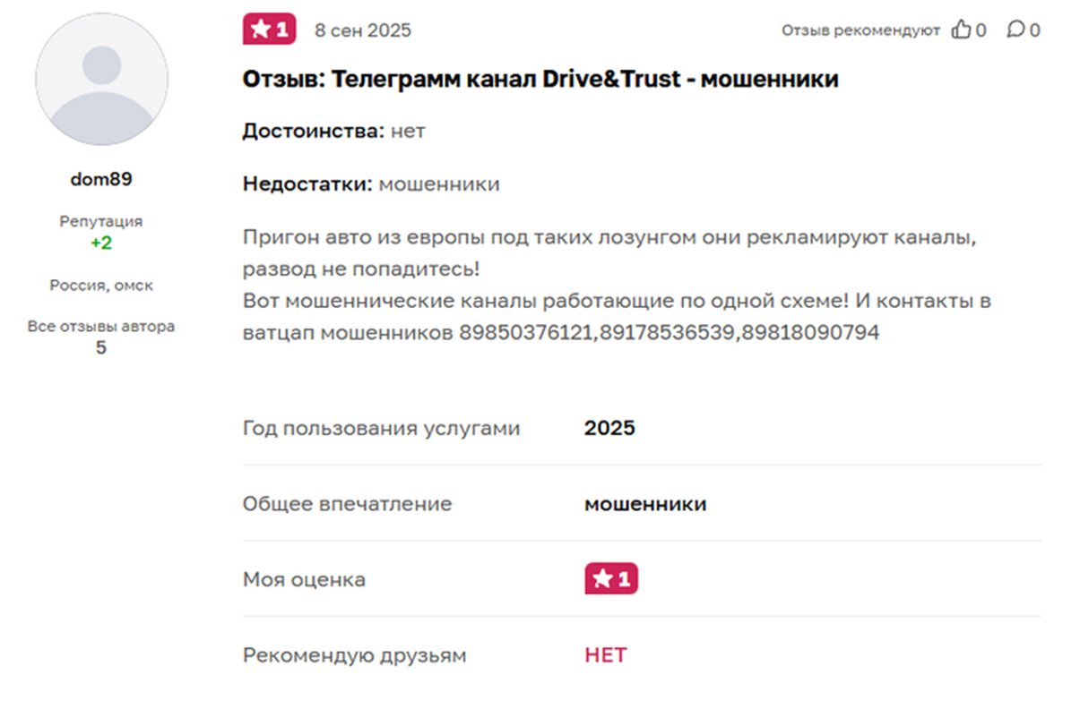 отзывы о телеграм канале drive trust отзывы о телеграм канале drive trust