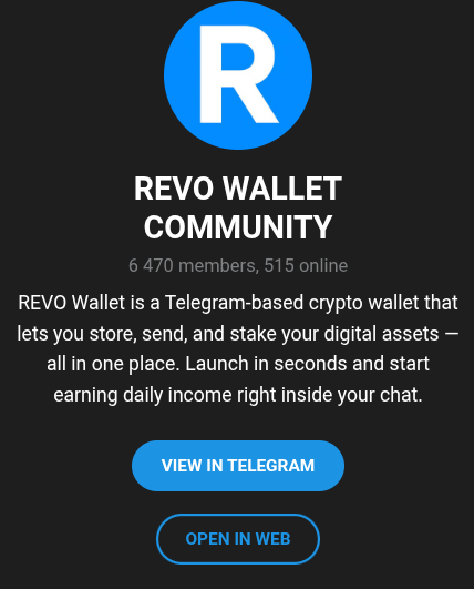 revo wallet телеграм revo wallet телеграм