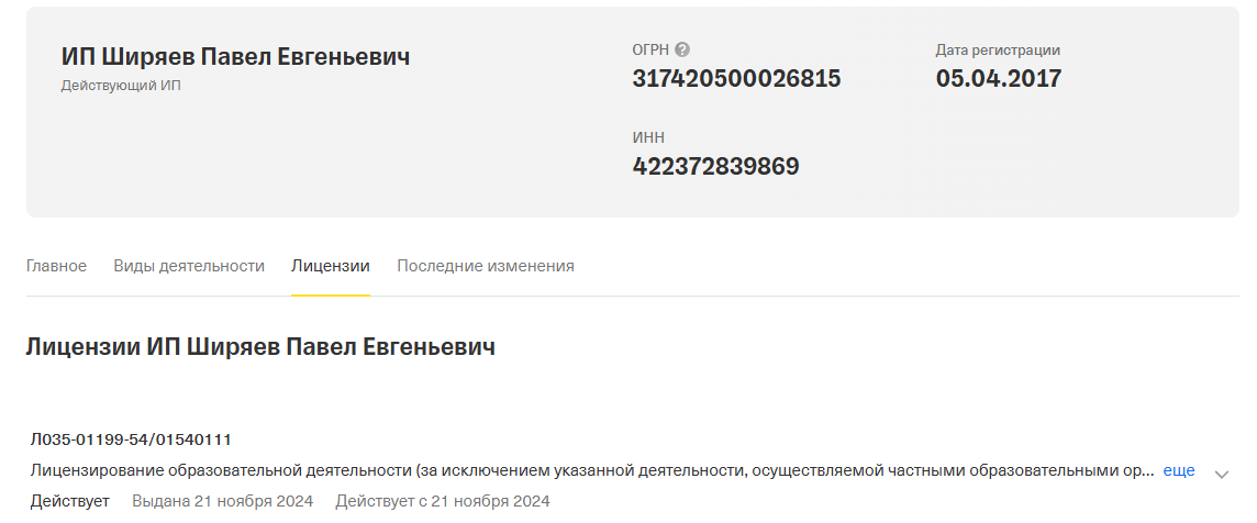 ширяев павел иванович