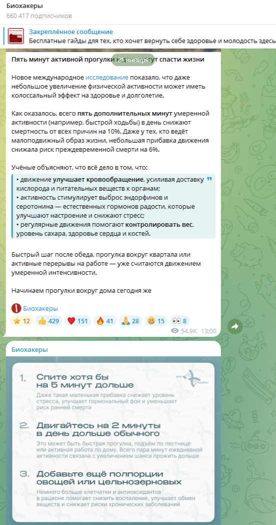биохакеры телеграмм
