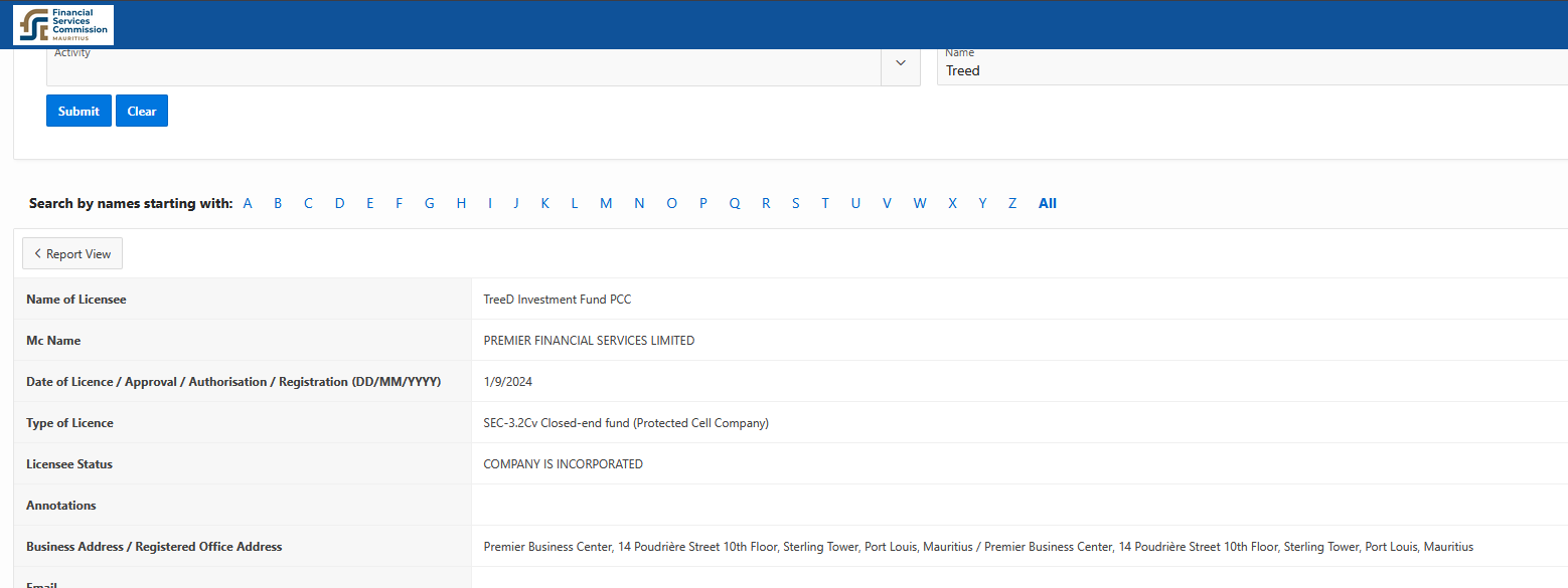 treed investments fund отзывы