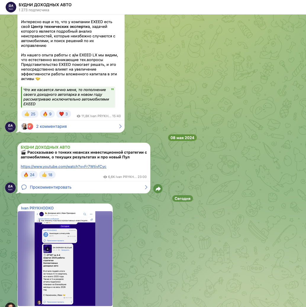 иван приходько инвестиции в автомобили отзывы