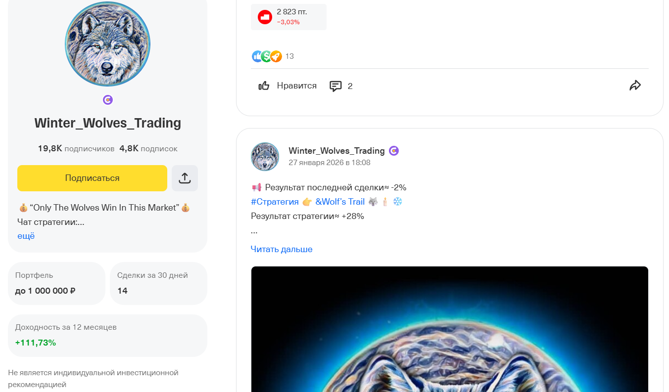 winter wolves trading