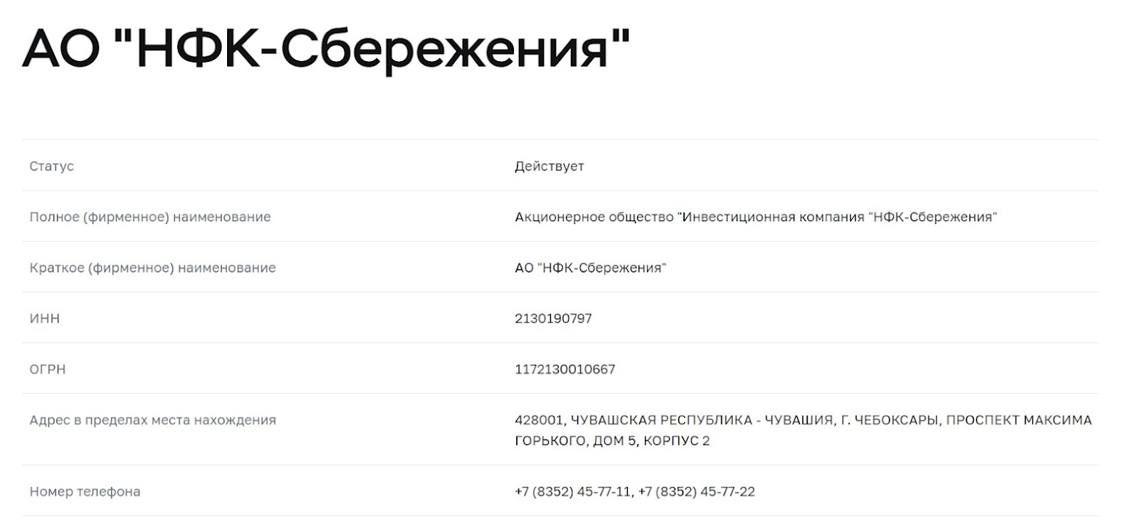 ао нфк структурные инвестиции отзывы