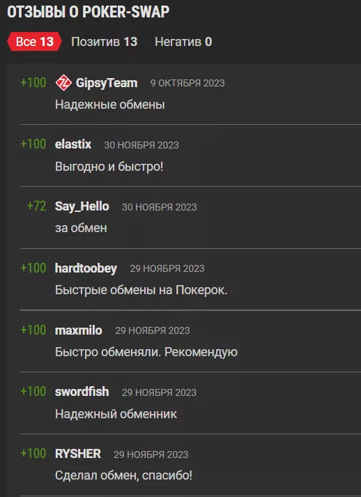 poker swap отзывы