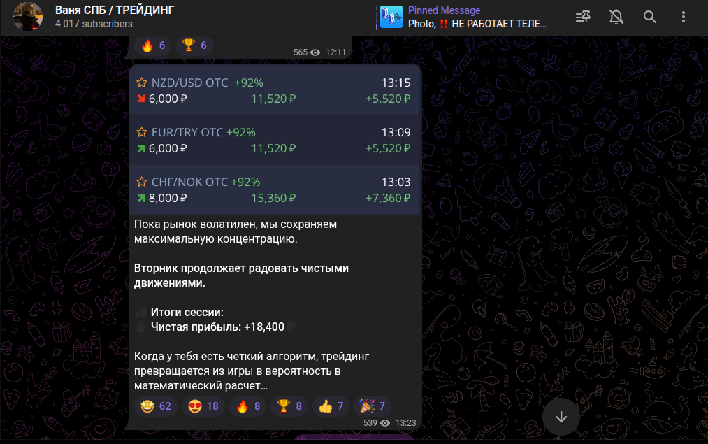 ваня трейдер питер трейдер