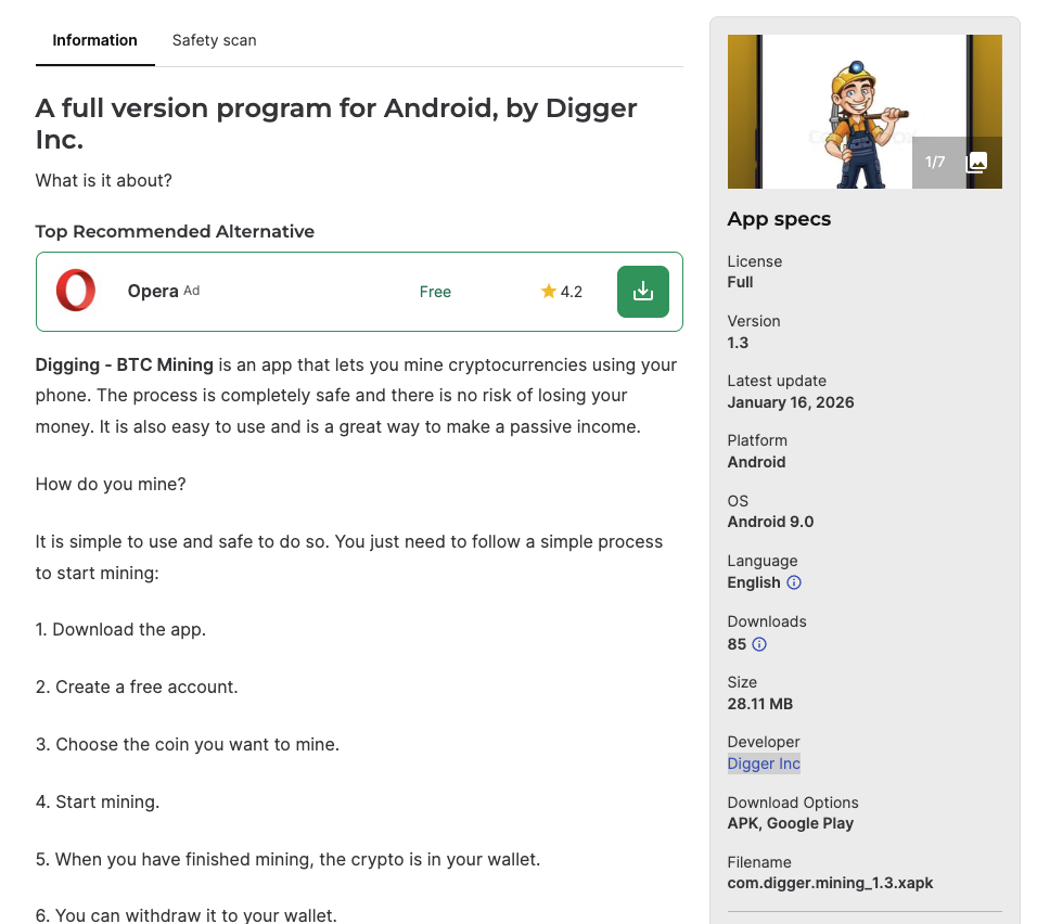digging btc mining отзыва