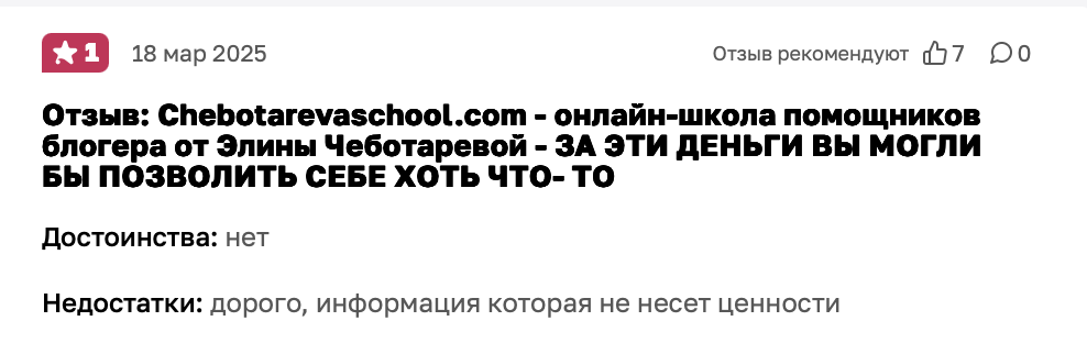 элина чеботарева курс