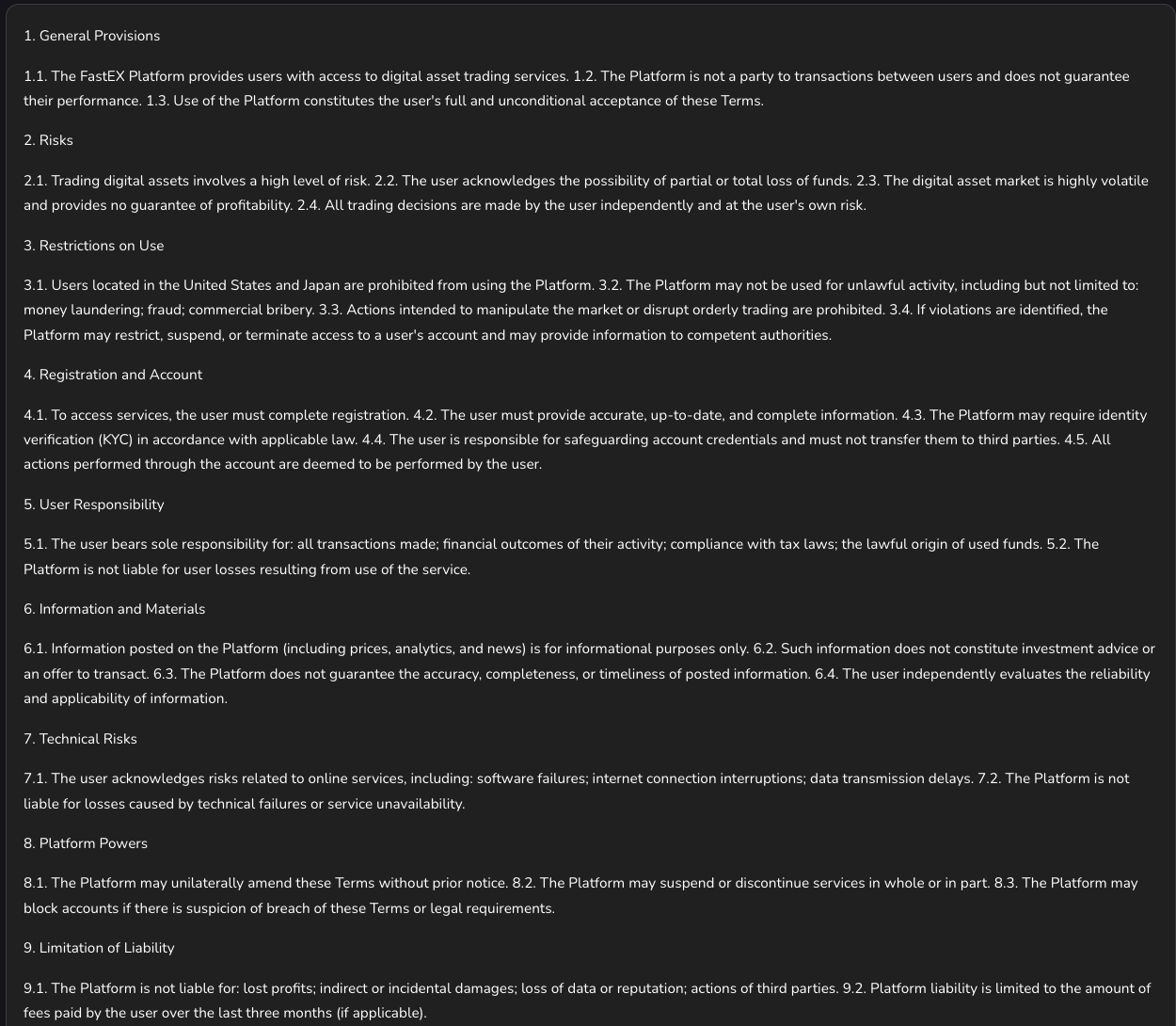 фастекс биржа