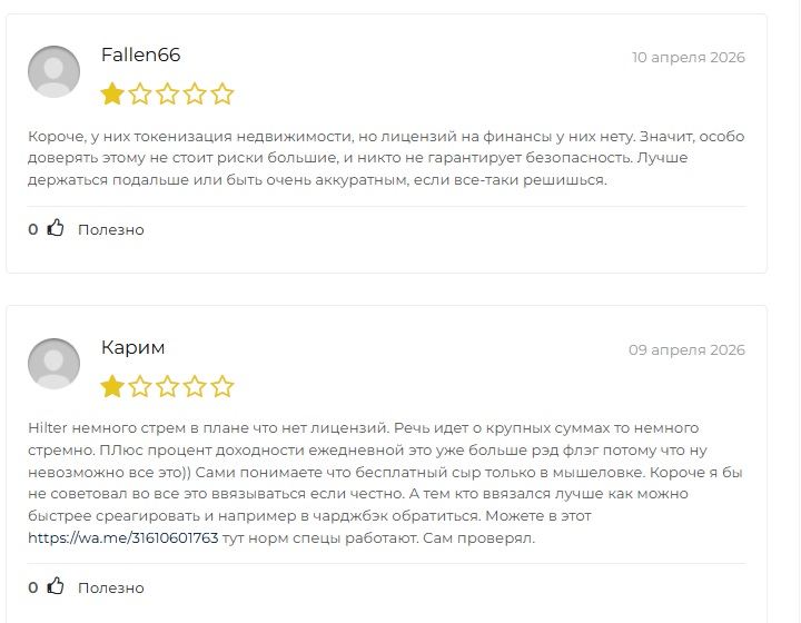 hilter com отзывы