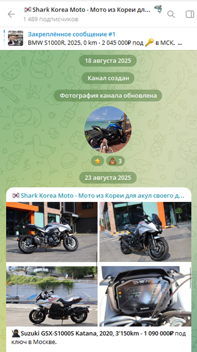 шарк корея мото