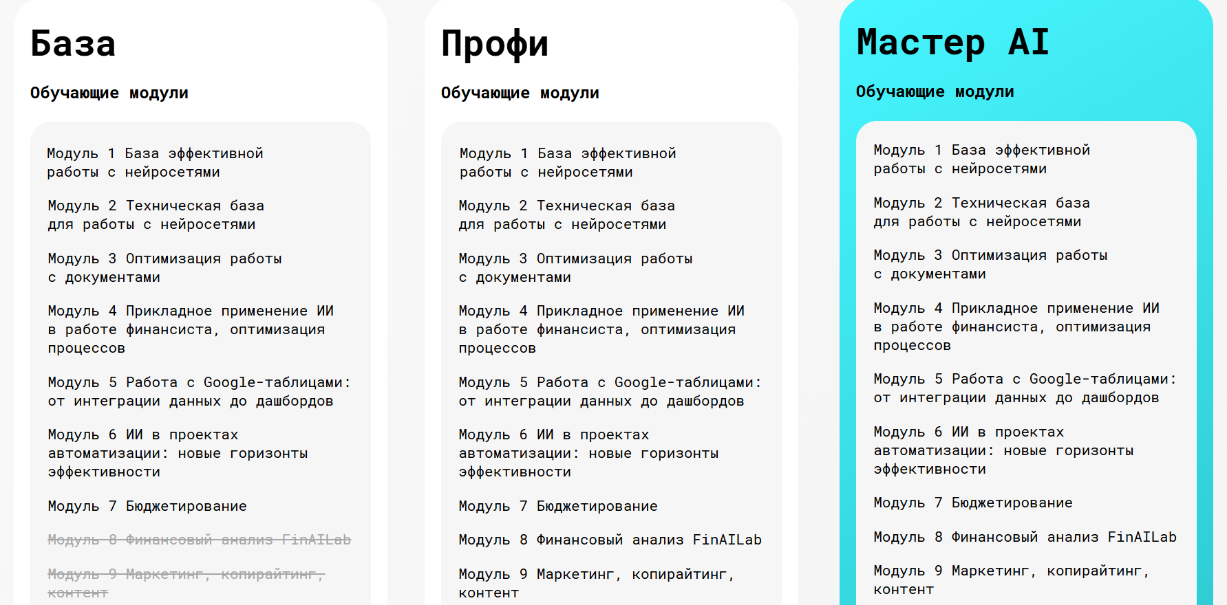 ai навыки финансиста отзывы