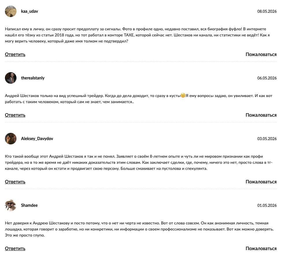 andrey shesttrade отзывы andrey shesttrade отзывы