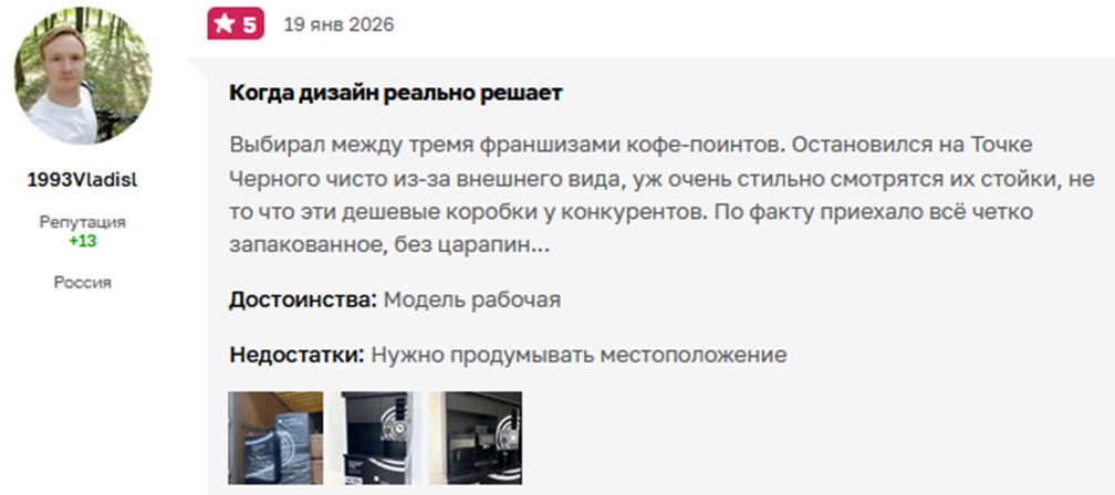 франшиза точка черного