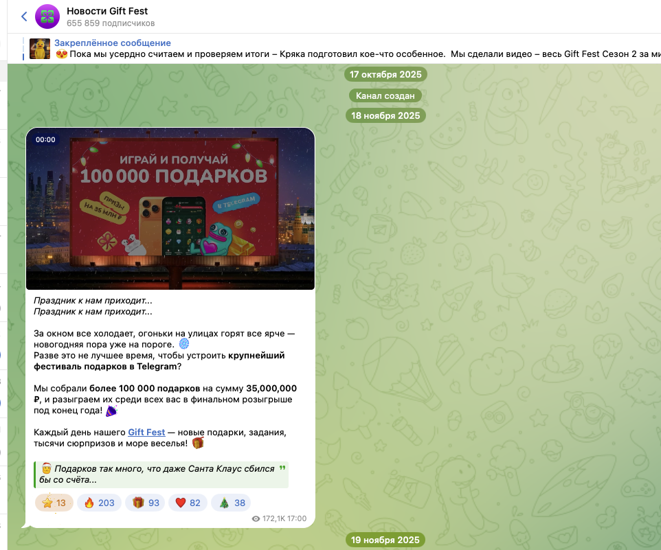 gift fest 2 отзывы telegram gift fest 2 отзывы telegram