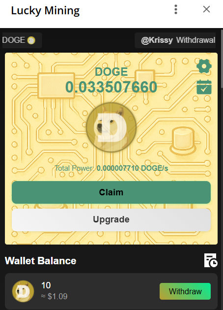 lucky mining telegram