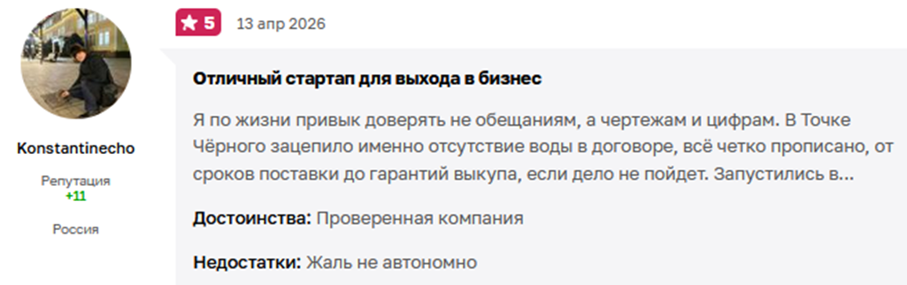 сколько стоит франшиза точка черного