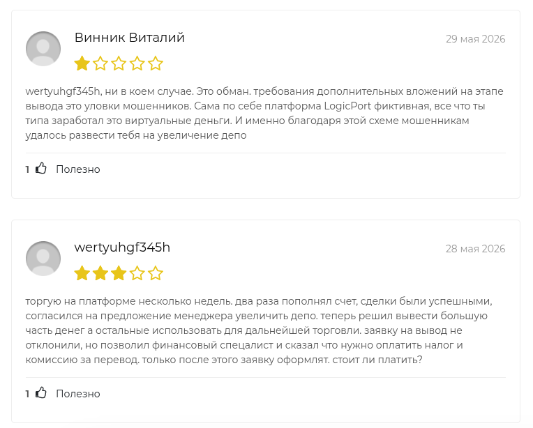 logicport трейдинг
