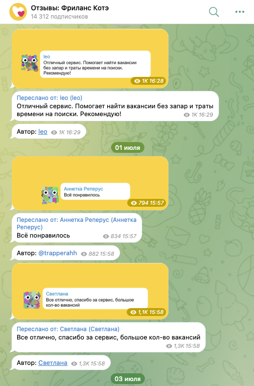 фриланс котэ отзывы о боте фриланс котэ отзывы о боте