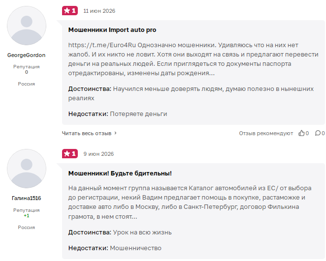 машины из ес телеграм-группа отзывы