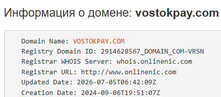 Vostokpay отзывы