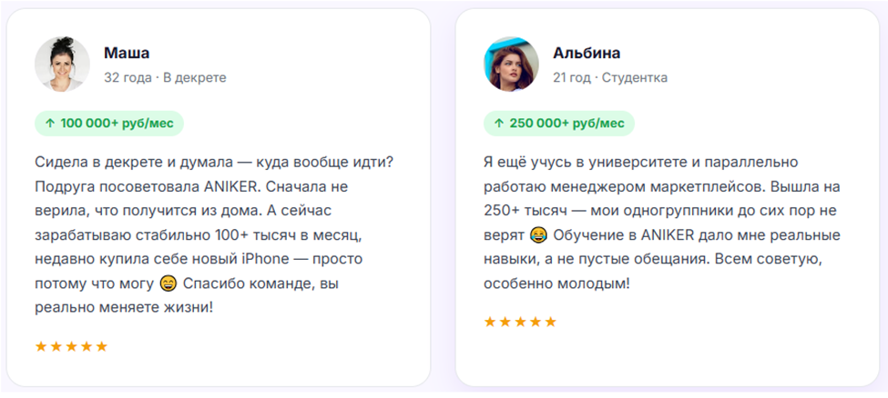 aniker wb отзывы