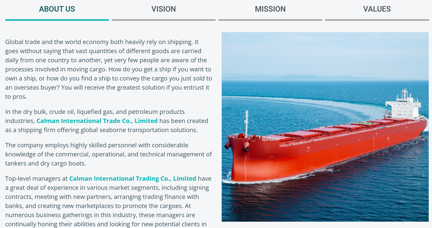 calman international trading что за организация
