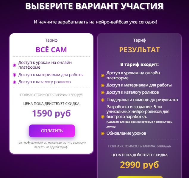 отзывы о курсе нейровайбсы