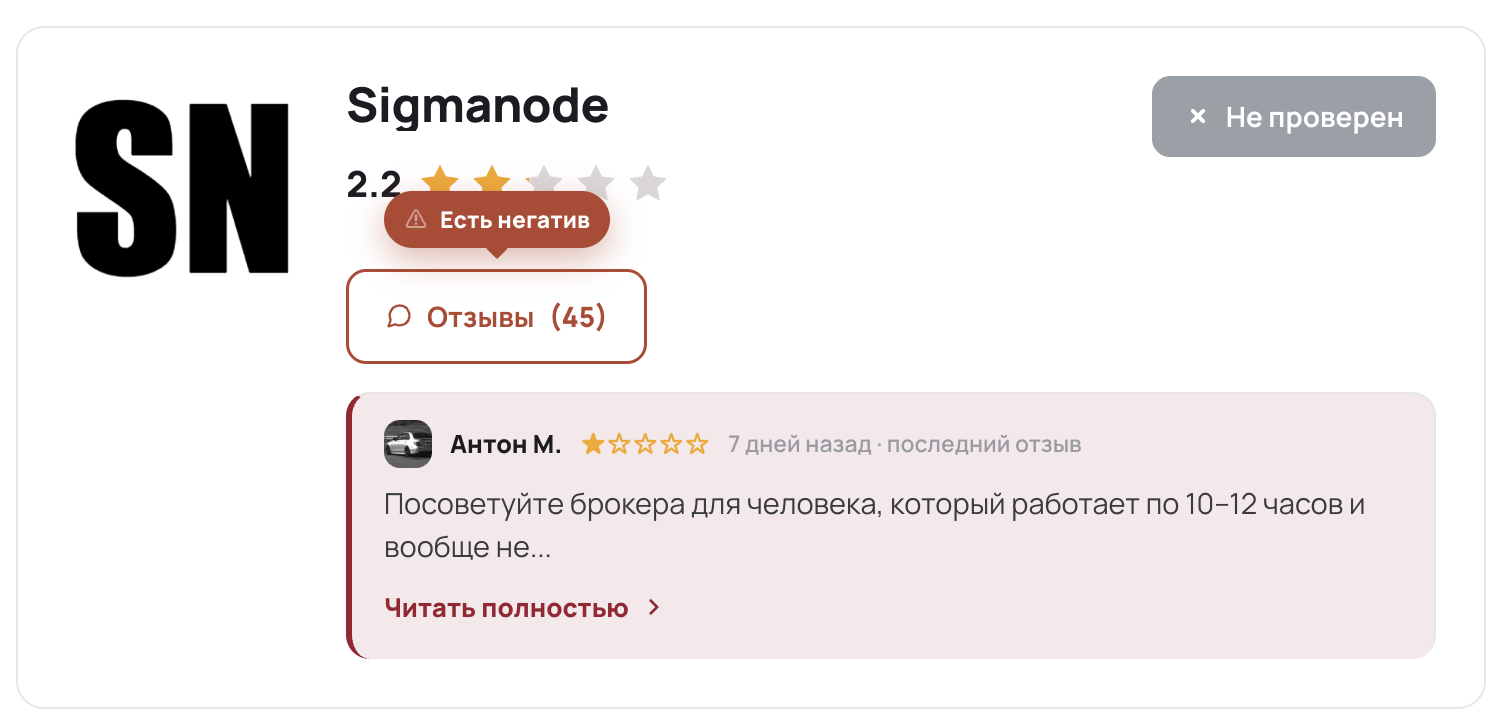 sigman биржа приложение отзывы